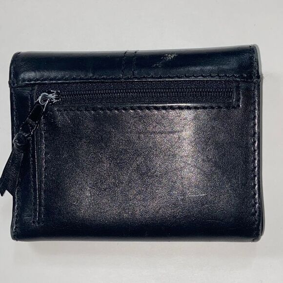 Vintage Liz Claiborne Genuine Lether Black Wallet Bag - Picture 3 of 12